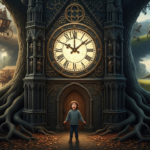 A kid finds an old clock tower that takes them to the past with each tick.
